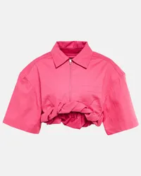 Jacquemus Hemd La Chemise Silpa aus Baumwolle Pink