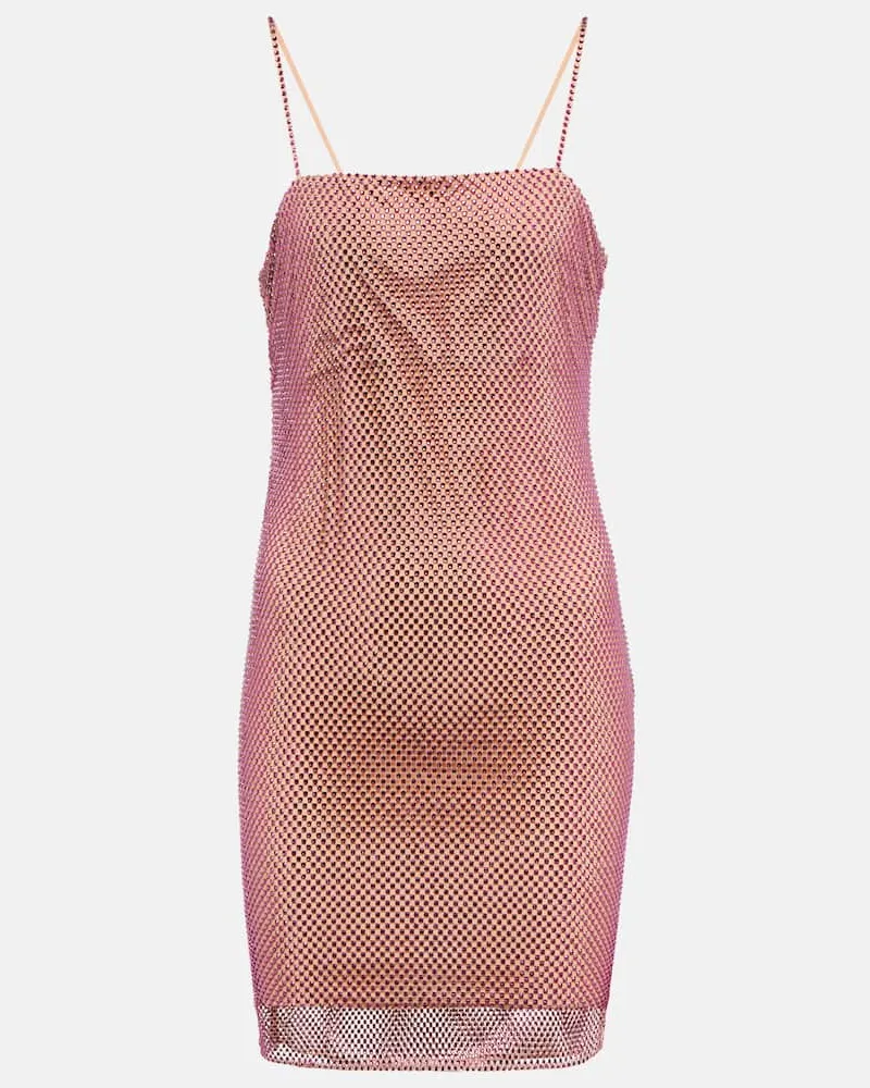 Stella McCartney Verziertes Minikleid Rosa