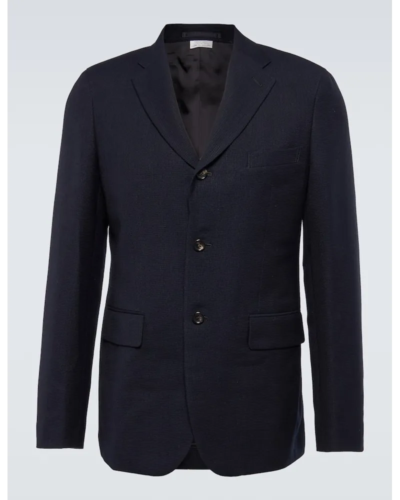 Comme des Garçons Comme des Garçons Homme Deux Anzugjacke aus einem Baumwollgemisch Blau