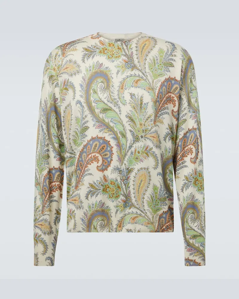 Etro Pullover aus Seide und Kaschmir Multicolor