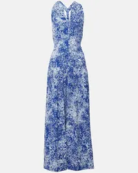 Proenza Schouler Bedrucktes Maxikleid Simone Blau