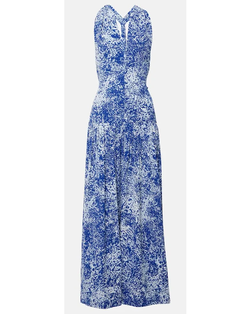Proenza Schouler Bedrucktes Maxikleid Simone Blau