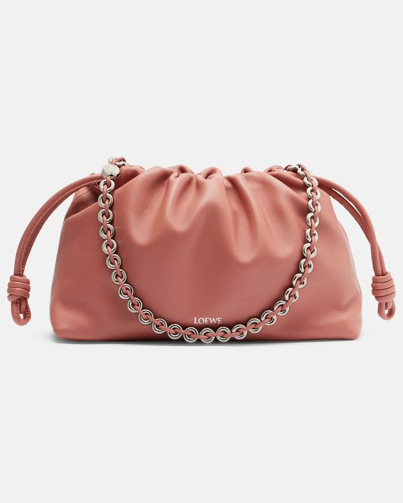 Loewe Clutch Flamenco Medium aus Leder Rosa