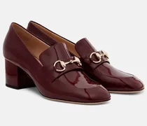 Loafer-Pumps Lady Horsebit aus Lackleder