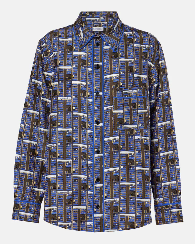 Burberry Hemd aus Seide Multicolor