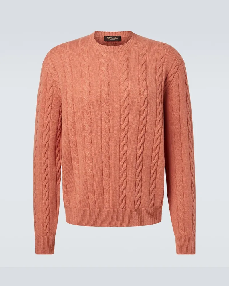 Loro Piana Pullover aus Kaschmir Orange