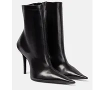 Balenciaga Ankle Boots Witch 110 aus Leder Schwarz