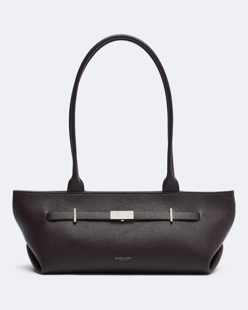 DeMELLIER Schultertasche New York aus Leder Schwarz