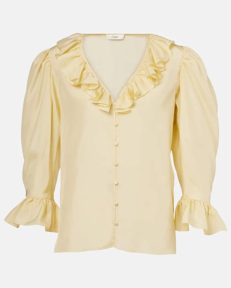 Chloé Chloé Bluse aus Seide Gelb