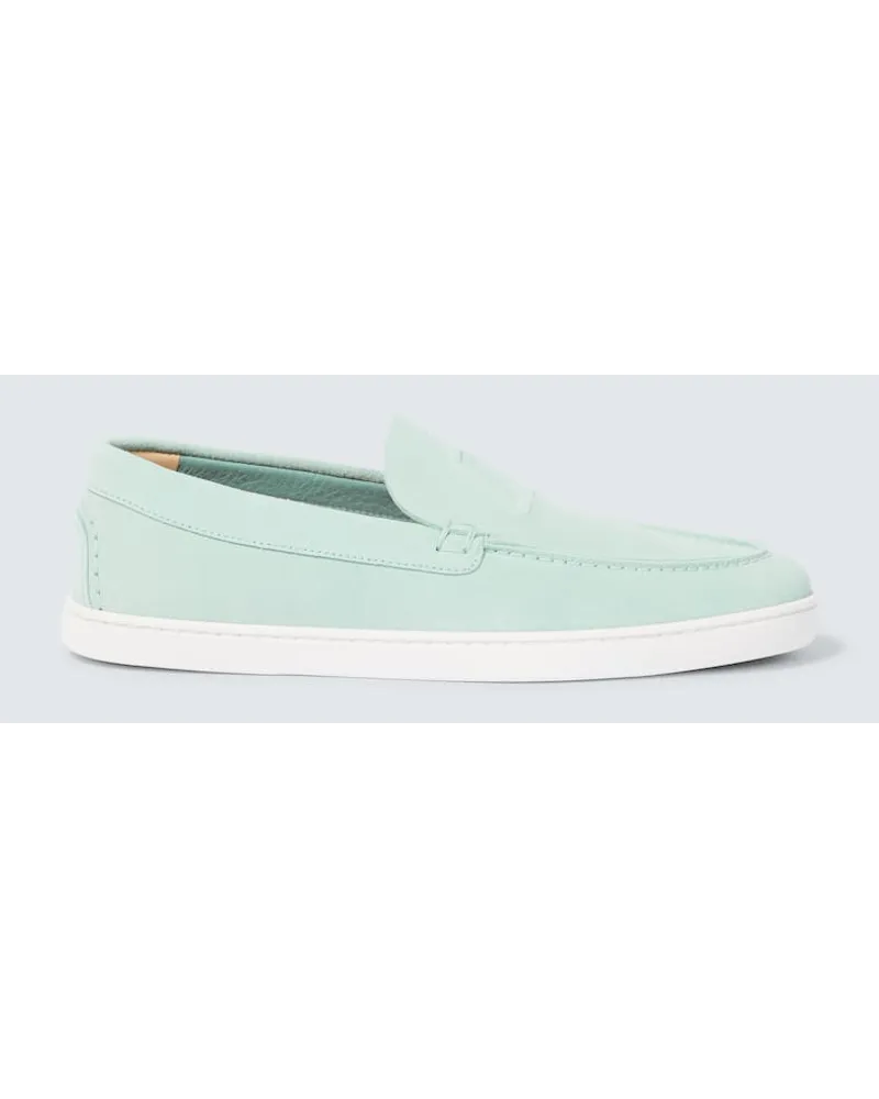 Christian Louboutin Slip-Ons Varsiboat aus Leder Blau