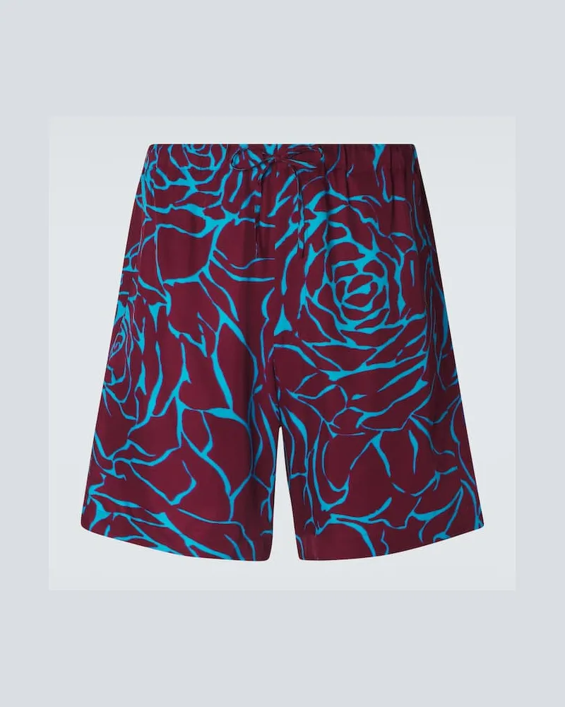 Dries van Noten Shorts Burgunderrot
