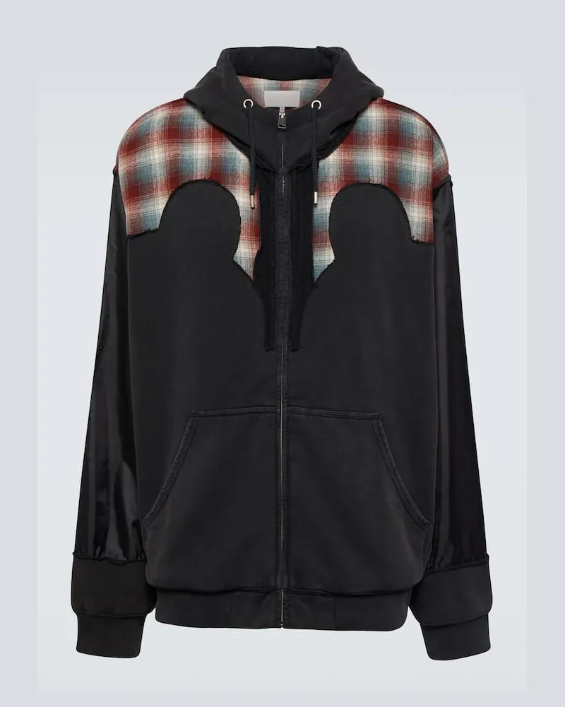 Maison Margiela Kapuzenjacke aus Baumwolle Grau