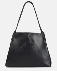 Etro Tote Libra Medium aus Leder Schwarz