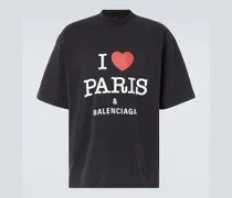 T-Shirt I Love Paris aus Baumwolle