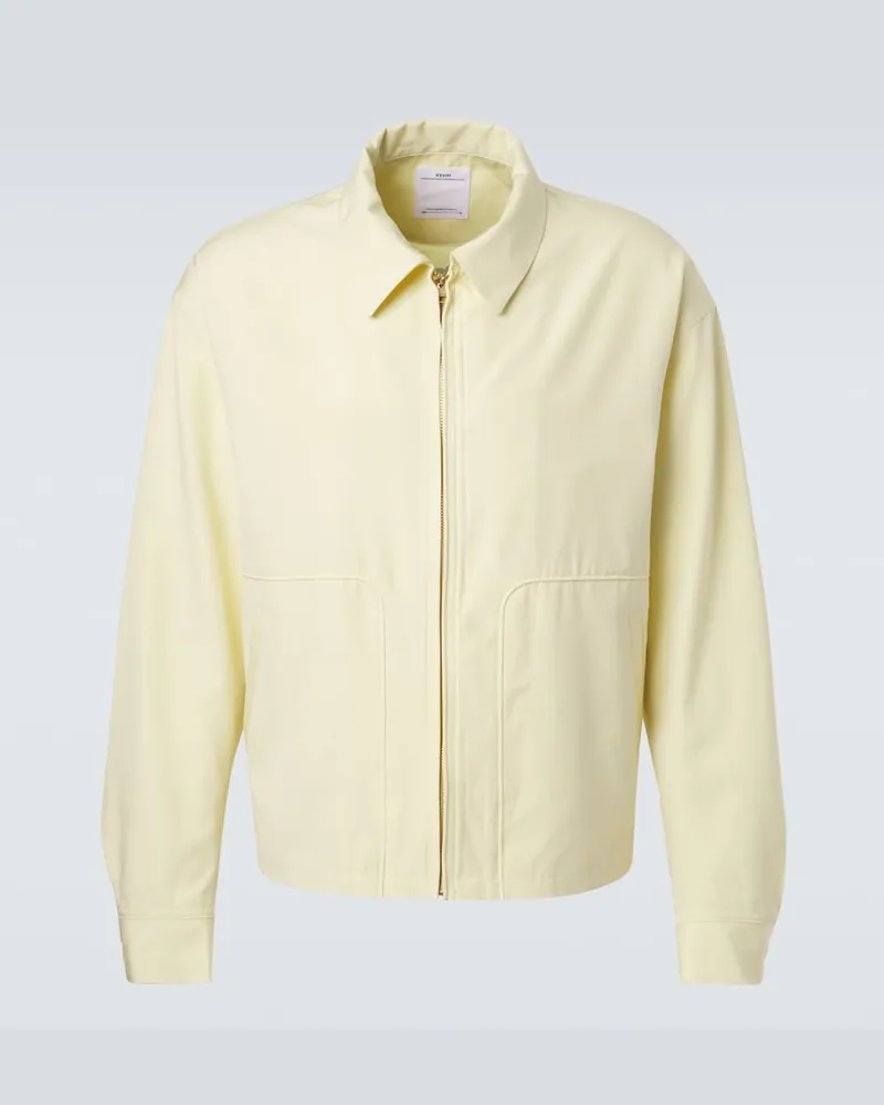 Visvim Jacke Sommer aus Seide und Wolle Gelb