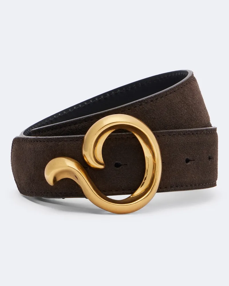 Etro Gürtel aus Veloursleder Braun