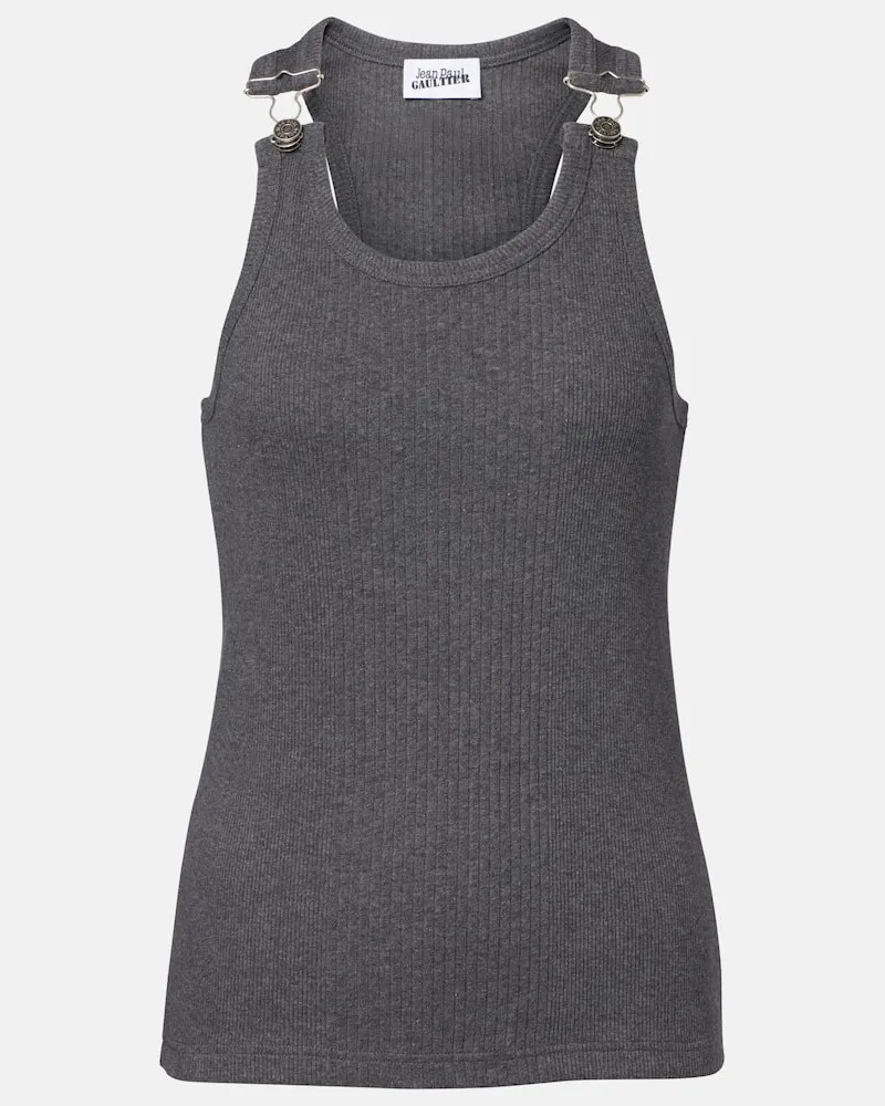 Jean Paul Gaultier Top aus Baumwoll-Jersey Grau