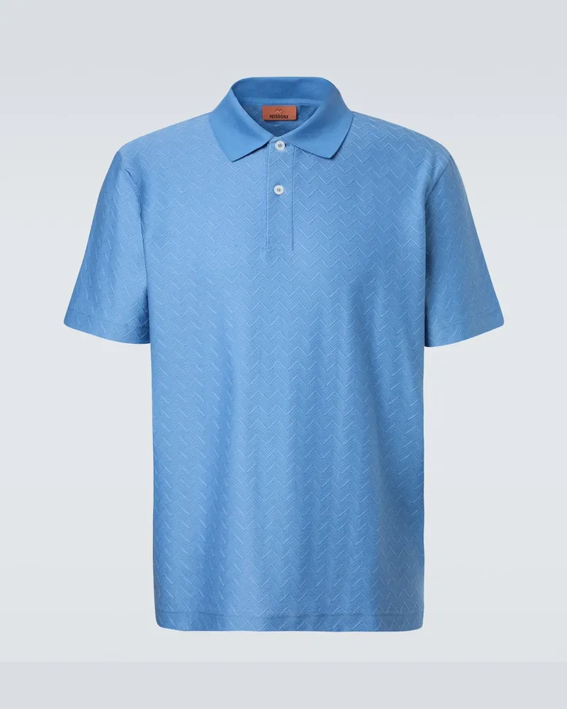 Missoni Polohemd aus Baumwolle Blau