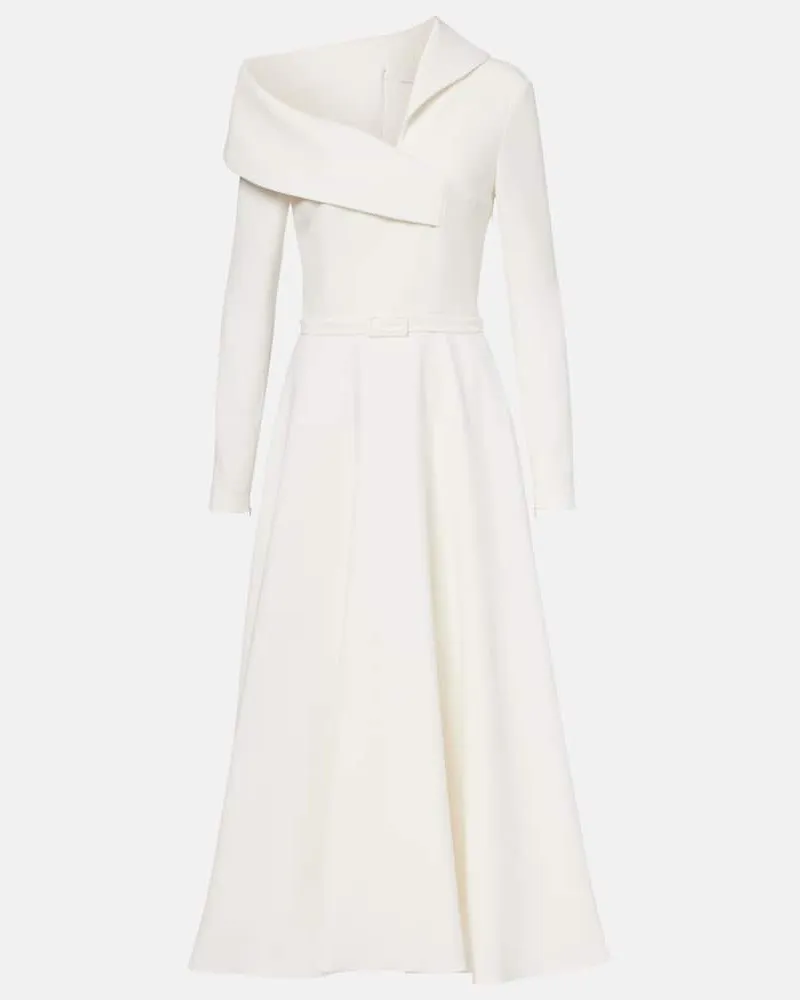 Safiyaa Midikleid Odelle Weiß