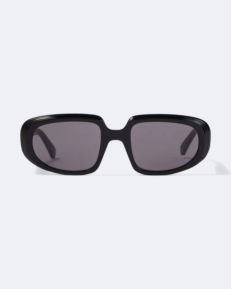 Loewe Eckige Sonnenbrille Mini Anagram Steps Schwarz