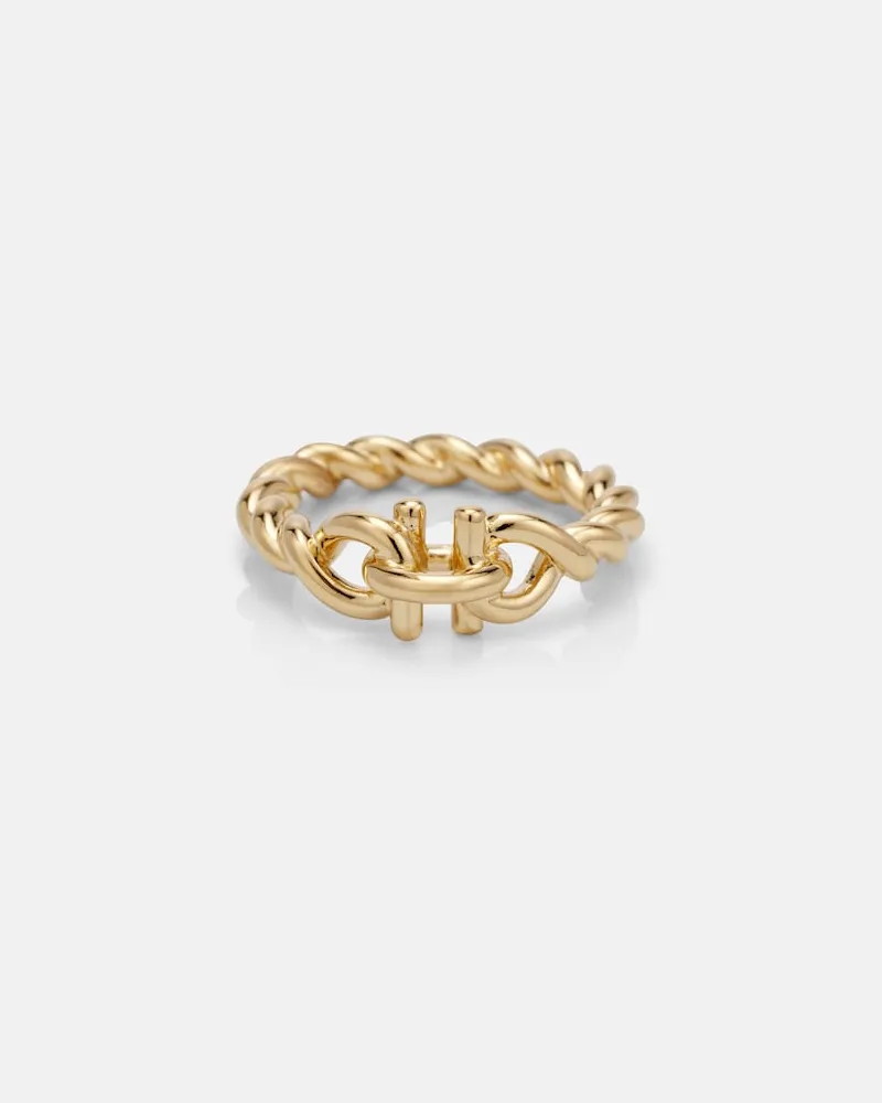 Ferragamo Vergoldeter Ring Gold