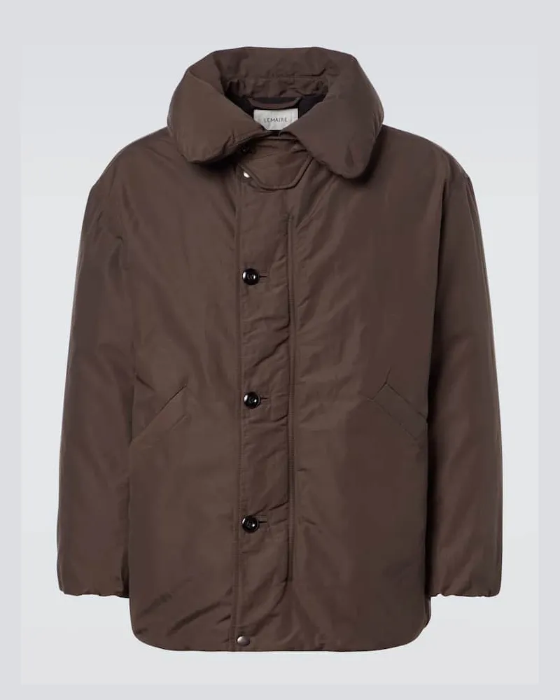 Christophe Lemaire Oversize-Daunenjacke Braun