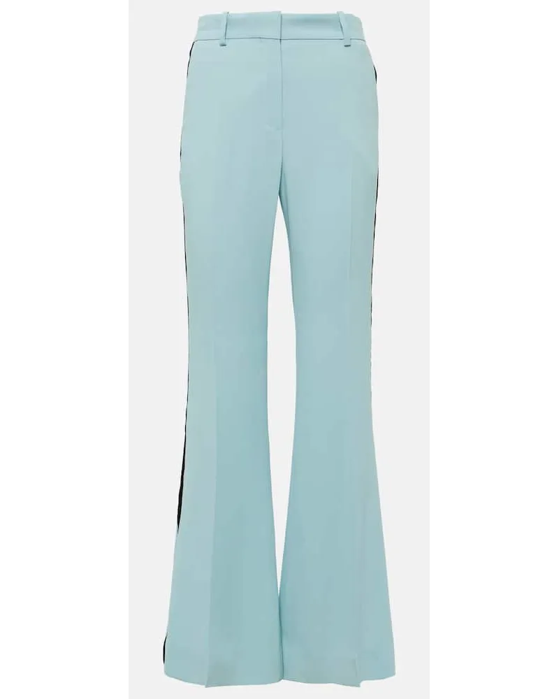 Nina Ricci Schlaghose aus Cady mit Samt Blau