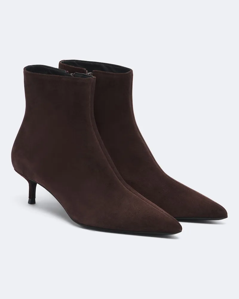 STAUD Ankle Boots Sebastian aus Veloursleder Braun