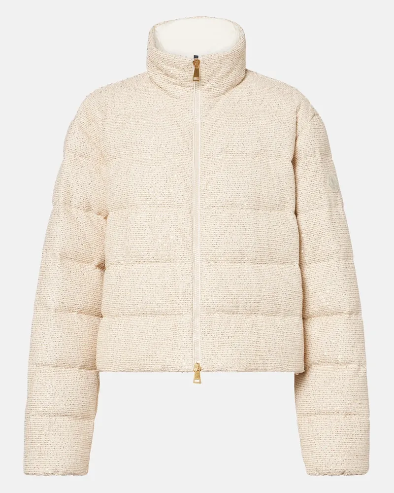 Moncler Daunenjacke Thoirys aus einem Baumwollgemisch Schwarz