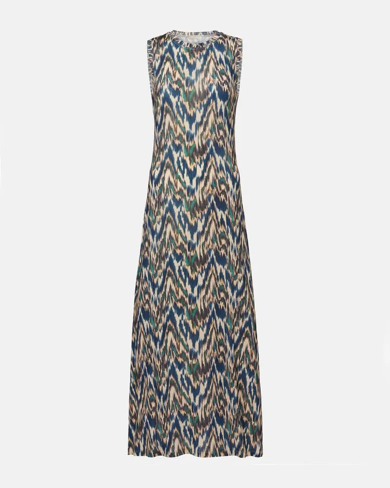 Ulla Johnson Bedrucktes Midikleid Orla aus Jersey Multicolor