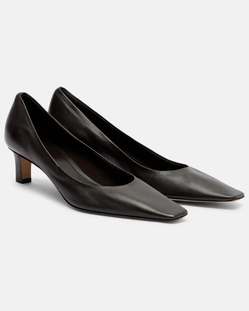 The Row Pumps Carla 45 aus Leder Braun