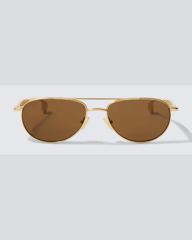 Bottega Veneta Aviator-Sonnenbrille Fin Gold
