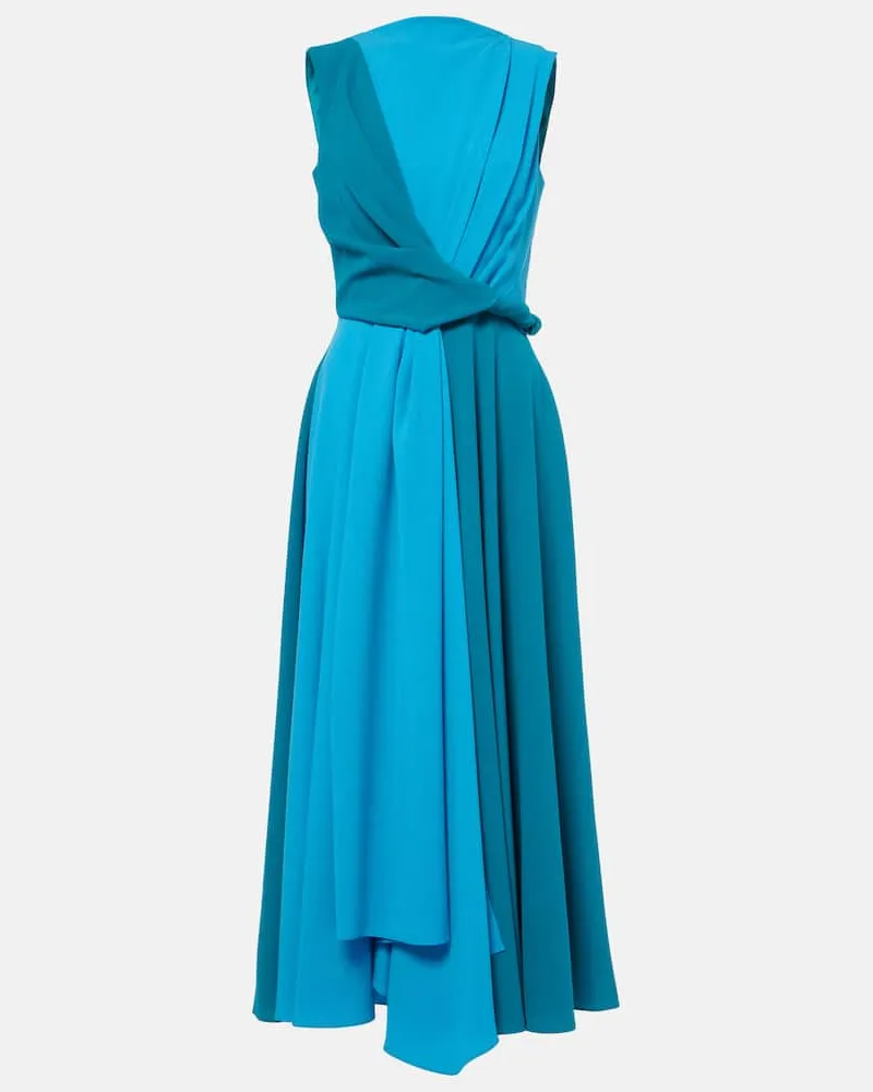Roksanda Ilincic Midikleid Parsa aus Crêpe Blau