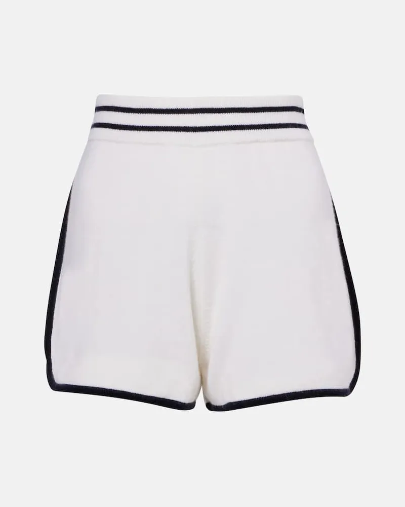 Jardin des Orangers Shorts aus Kaschmir Weiß