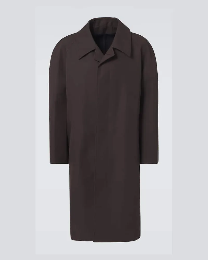 Christophe Lemaire Carcoat aus einem Wollgemisch Braun