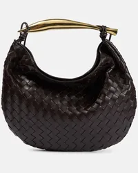 Bottega Veneta Tote Sardine Medium aus Leder Braun