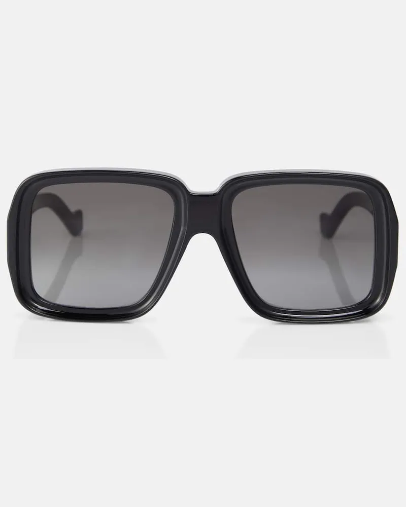 Loewe Paula's Ibiza Eckige Oversize-Sonnenbrille Schwarz