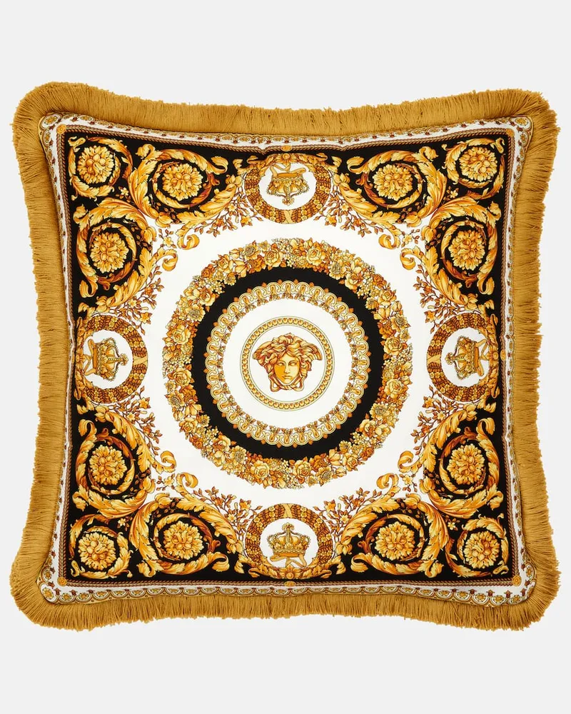 Versace Kissen Crete De Fleur aus Seide Multicolor