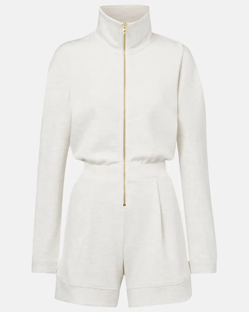 Varley Playsuit Annika aus Jersey Weiß
