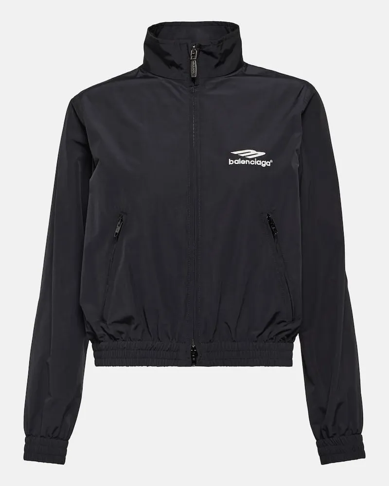 Balenciaga Trainingsjacke 3B Sports Icon Schwarz