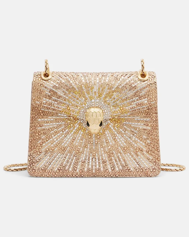 Bulgari Schultertasche Serpenti Forever Day-To-Night Gold