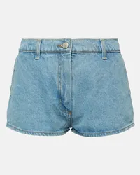 Magda Butrym High-Rise Jeansshorts Blau