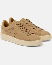 Hogan Sneakers H672 aus Veloursleder Beige