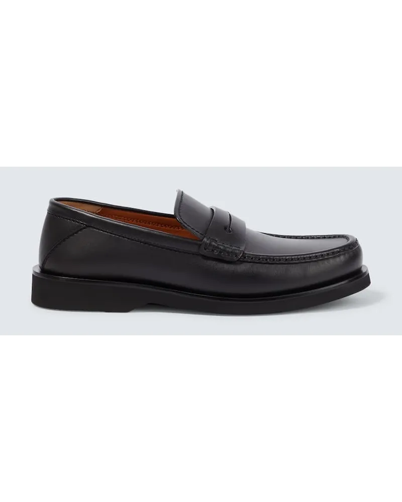 Ermenegildo Zegna Loafers X-Lite aus Leder Schwarz