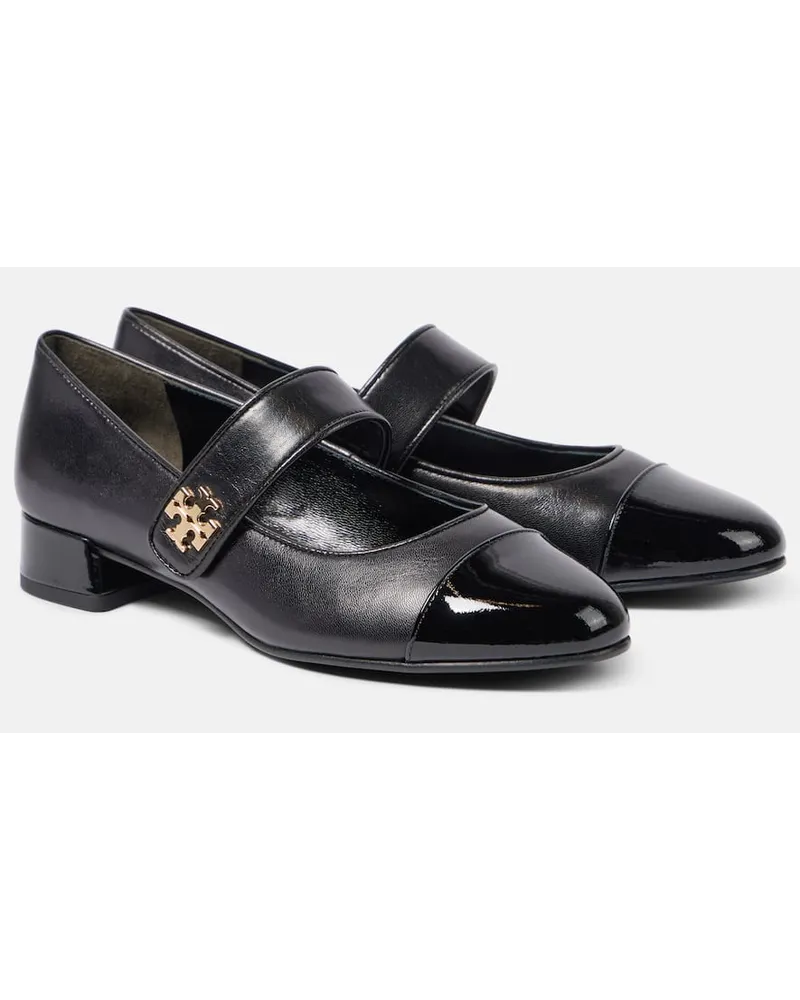 Tory Burch Mary-Jane-Ballerinas aus Leder Schwarz