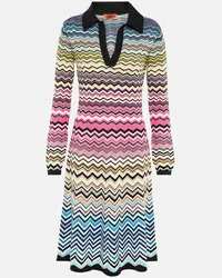 Missoni Midikleid aus Strick Multicolor