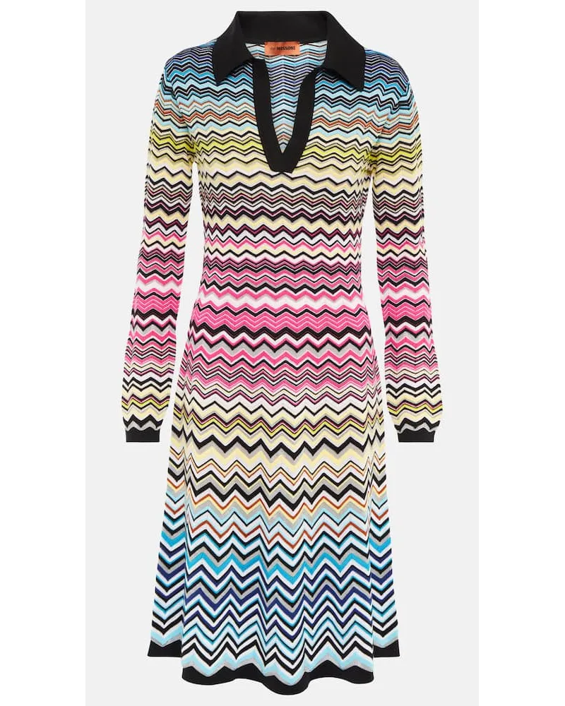 Missoni Midikleid aus Strick Multicolor