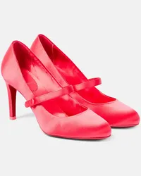 Christian Louboutin Pumps Pumppie 85 aus Satin Rot