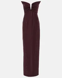 Roland Mouret Verzierte Robe Lila