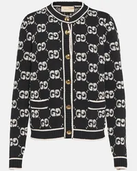 Gucci Cardigan GG aus Woll-Boucle Multicolor